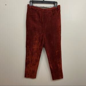 Golden Goose Rust Corduroy Tapered Trousers